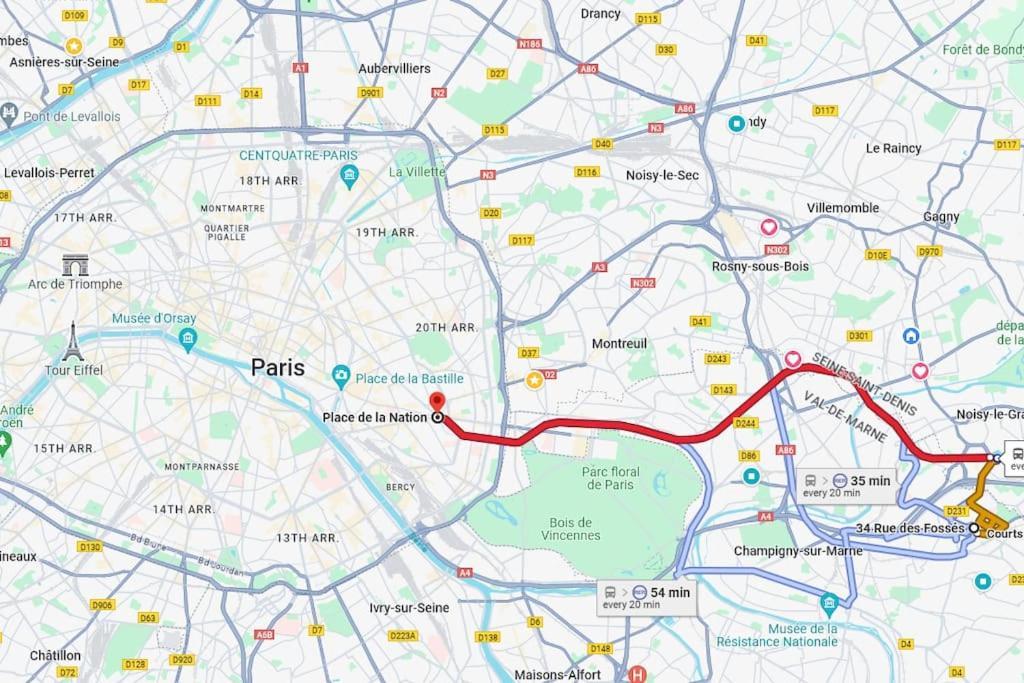Charme & Confort T2 Lumineux Entre Paris And Disney Villiers-sur-Marne Zewnętrze zdjęcie
