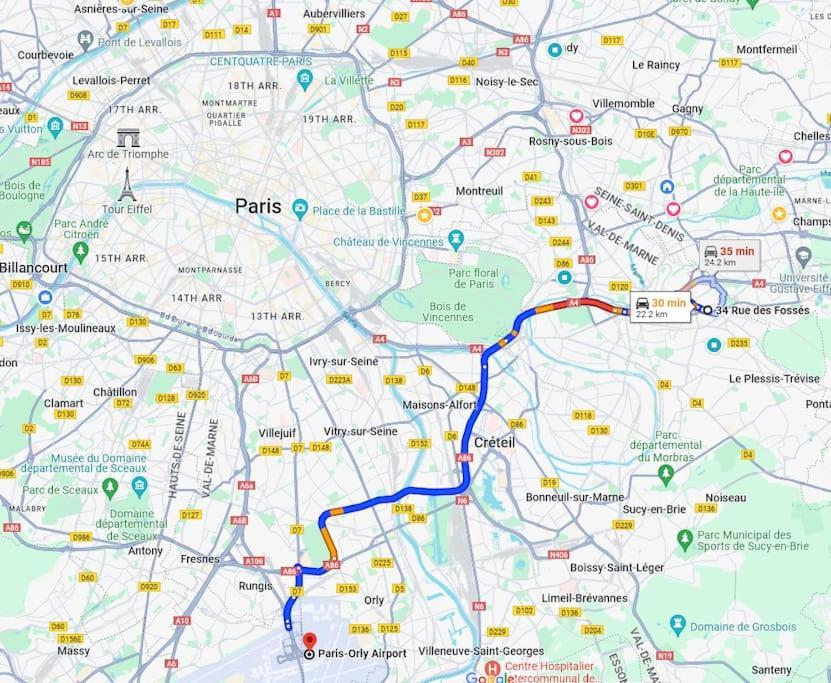Charme & Confort T2 Lumineux Entre Paris And Disney Villiers-sur-Marne Zewnętrze zdjęcie